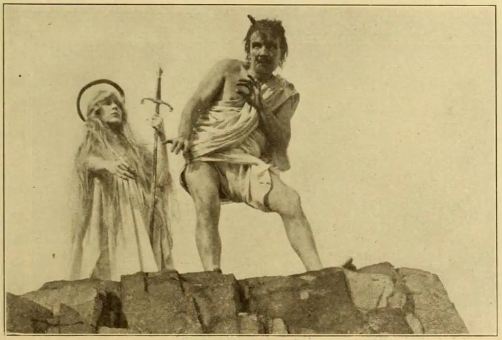 Satan on Earth scene