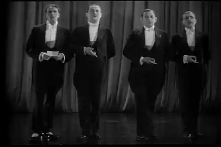 Jack Buchanan with the Glee Quartet scene