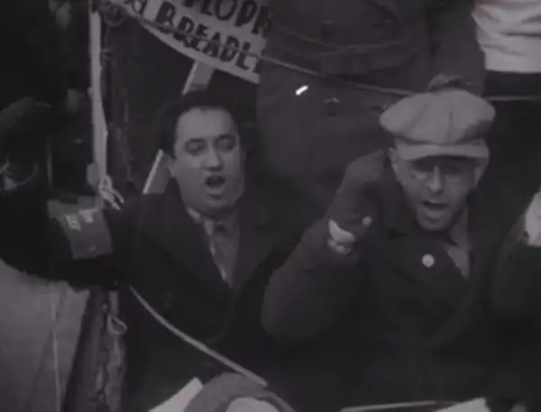 National Hunger March 1931 scene