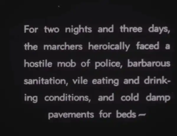 National Hunger March 1931 scene