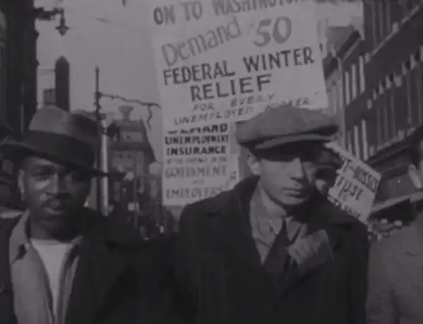 National Hunger March 1931 scene