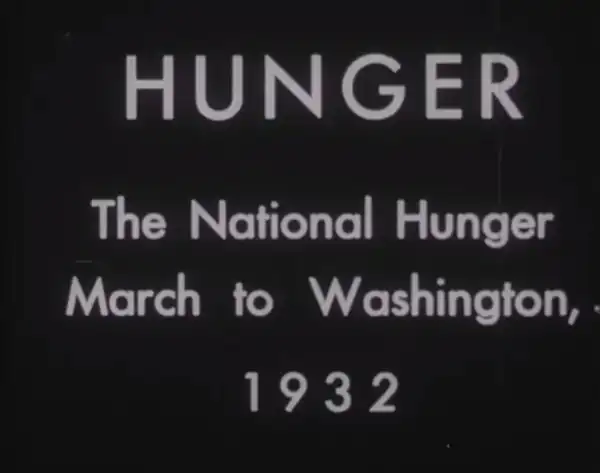 National Hunger March 1931 scene