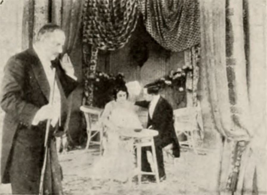 During the Plague scene