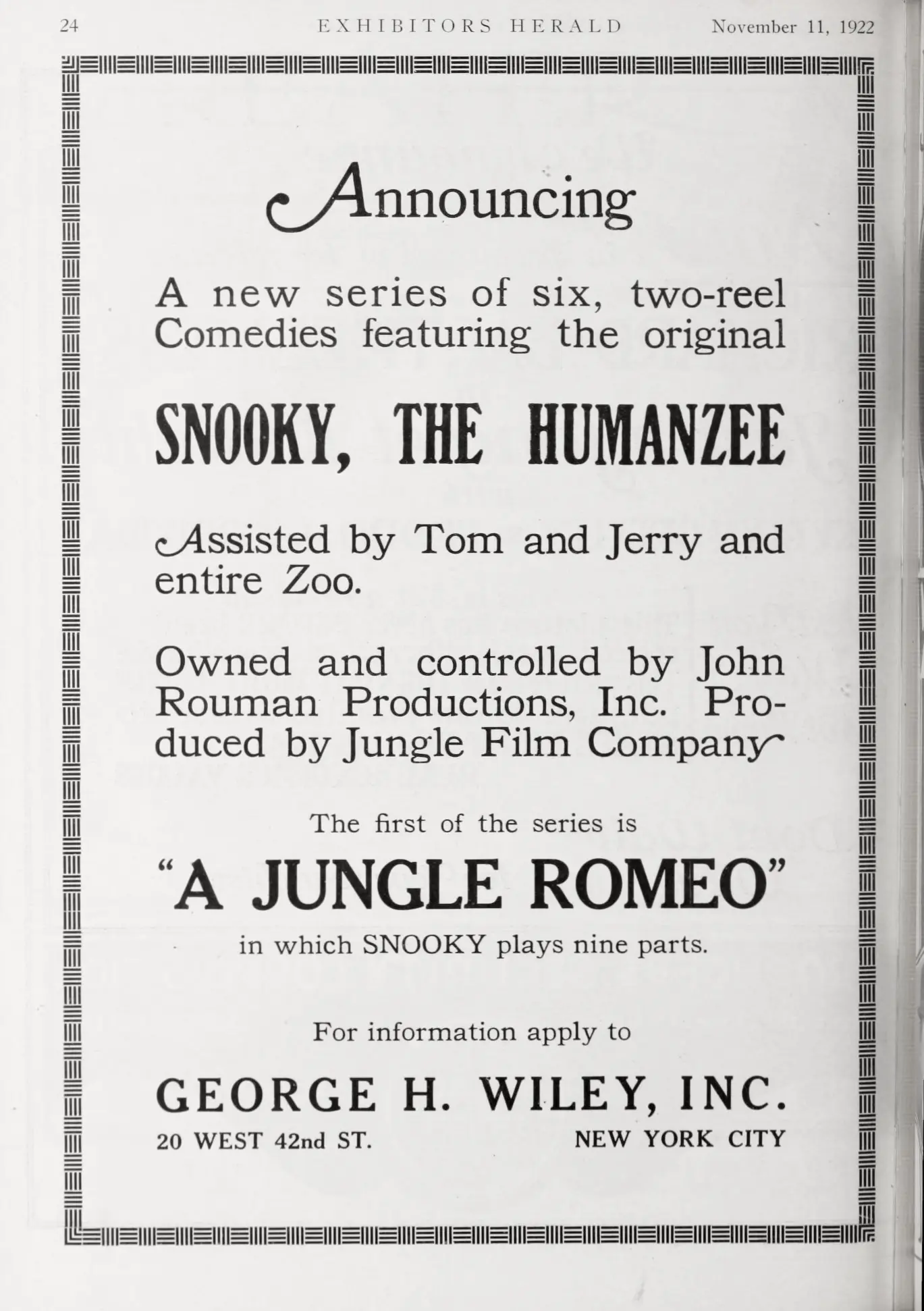 A Jungle Romeo scene