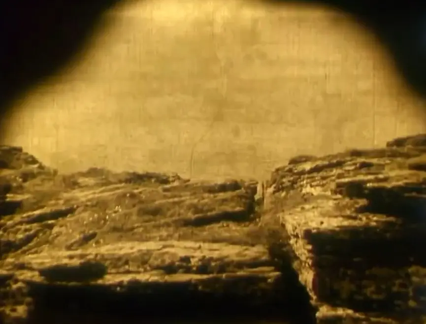 Nude Woman by Waterfall scene