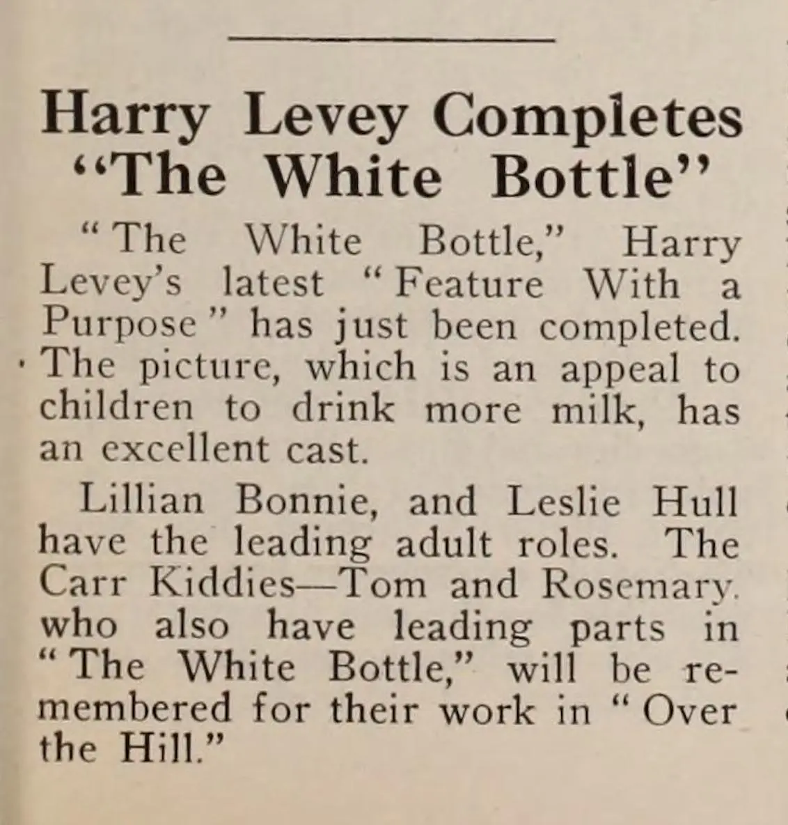 The White Bottle
