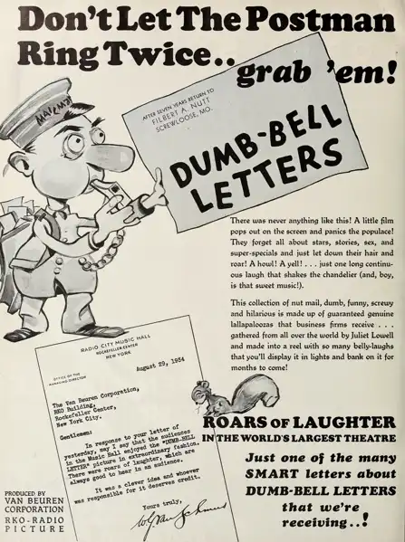 Dumb-Bell Letters No. 3 scene