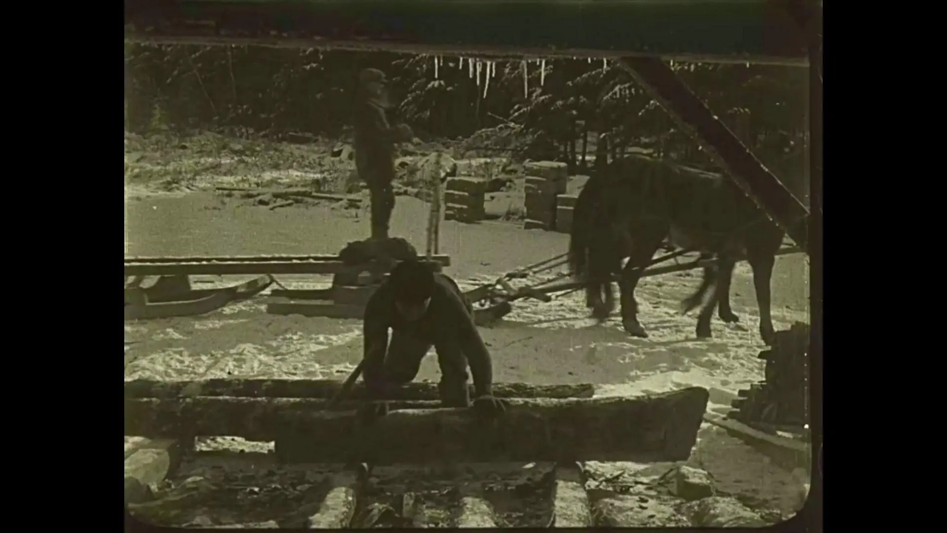 Three and a Girl scene