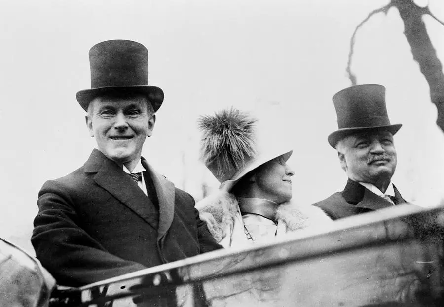 President Coolidge's Inauguration scene