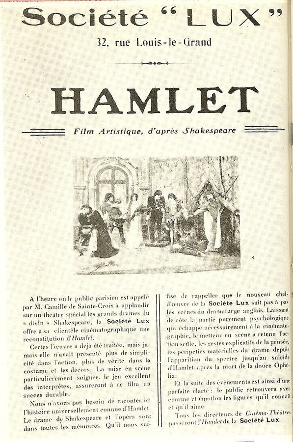 Hamlet, Prince of Denmark scene