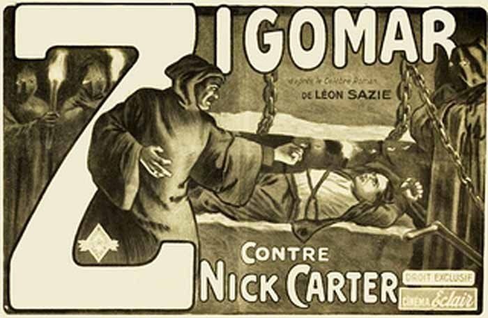 Zigomar contre Nick Carter scene