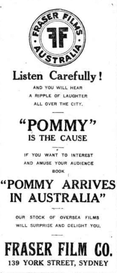 Pommy Arrives in Australia scene