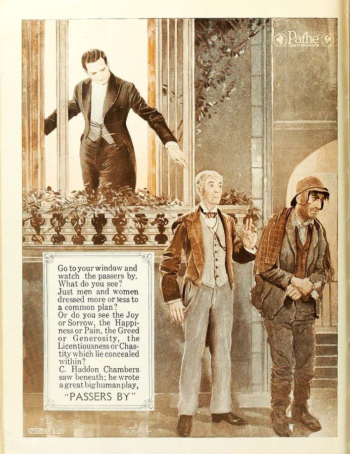 Passers-by scene