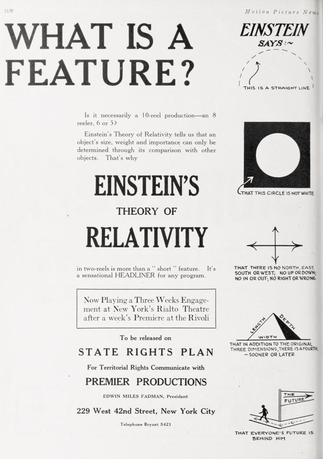 The Einstein Theory of Relativity