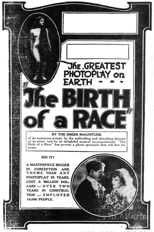 The Birth of a Race scene