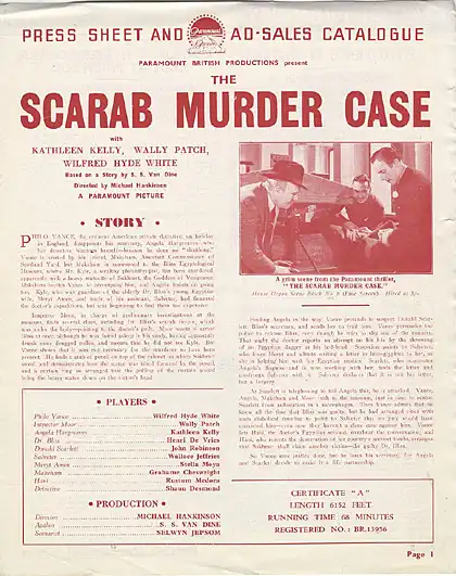 The Scarab Murder Case