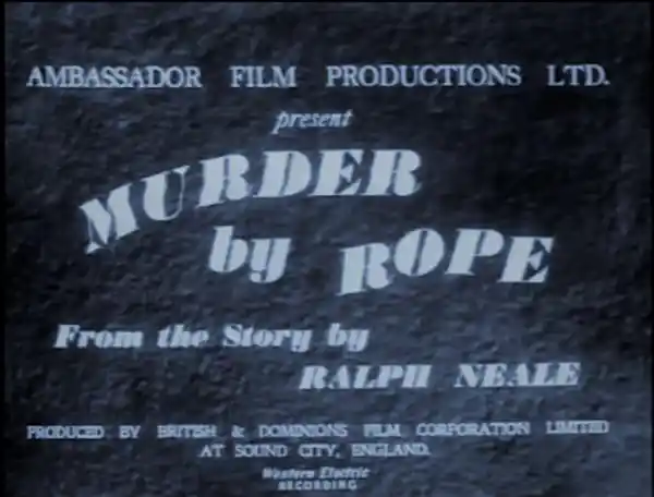 Murder by Rope