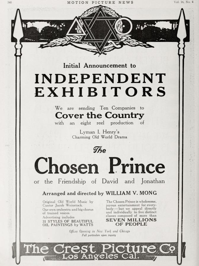 The Chosen Prince, or the Friendship of David and Jonathan