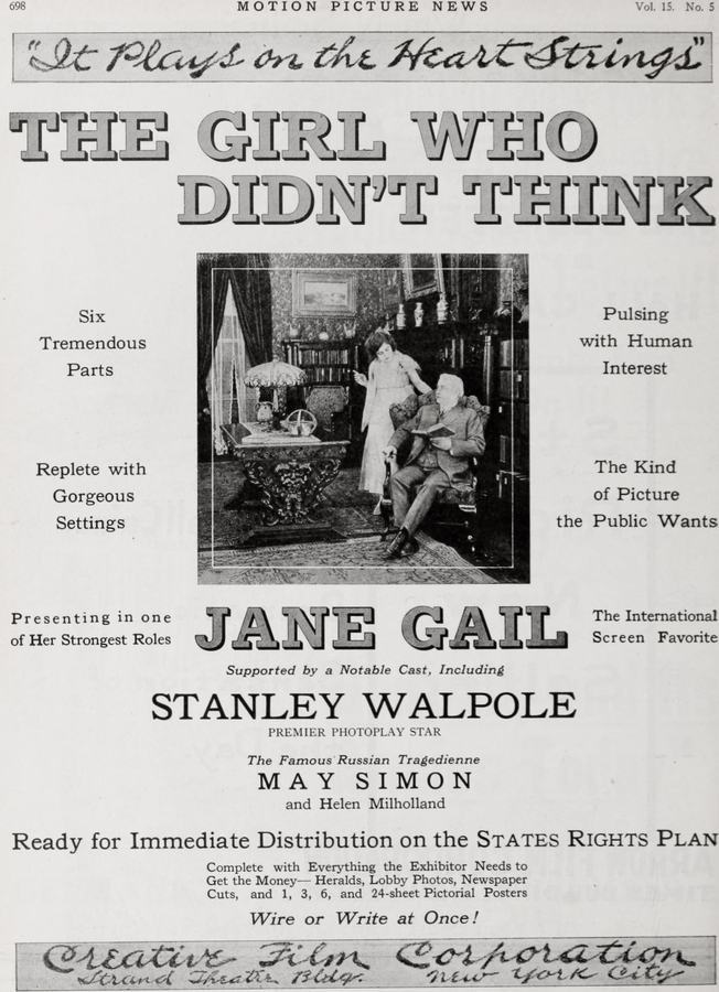 The Girl Who Didn't Think