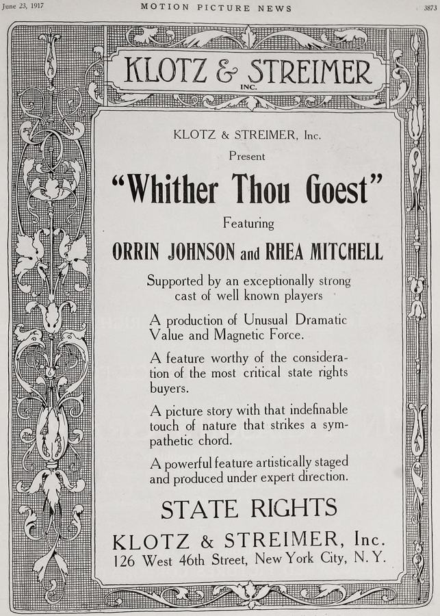 Whither Thou Goest