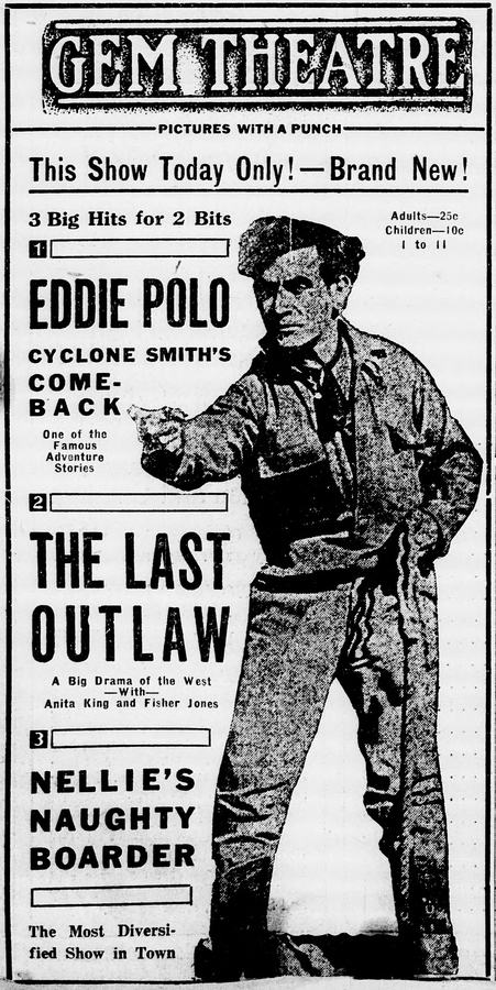 The Last Outlaw scene