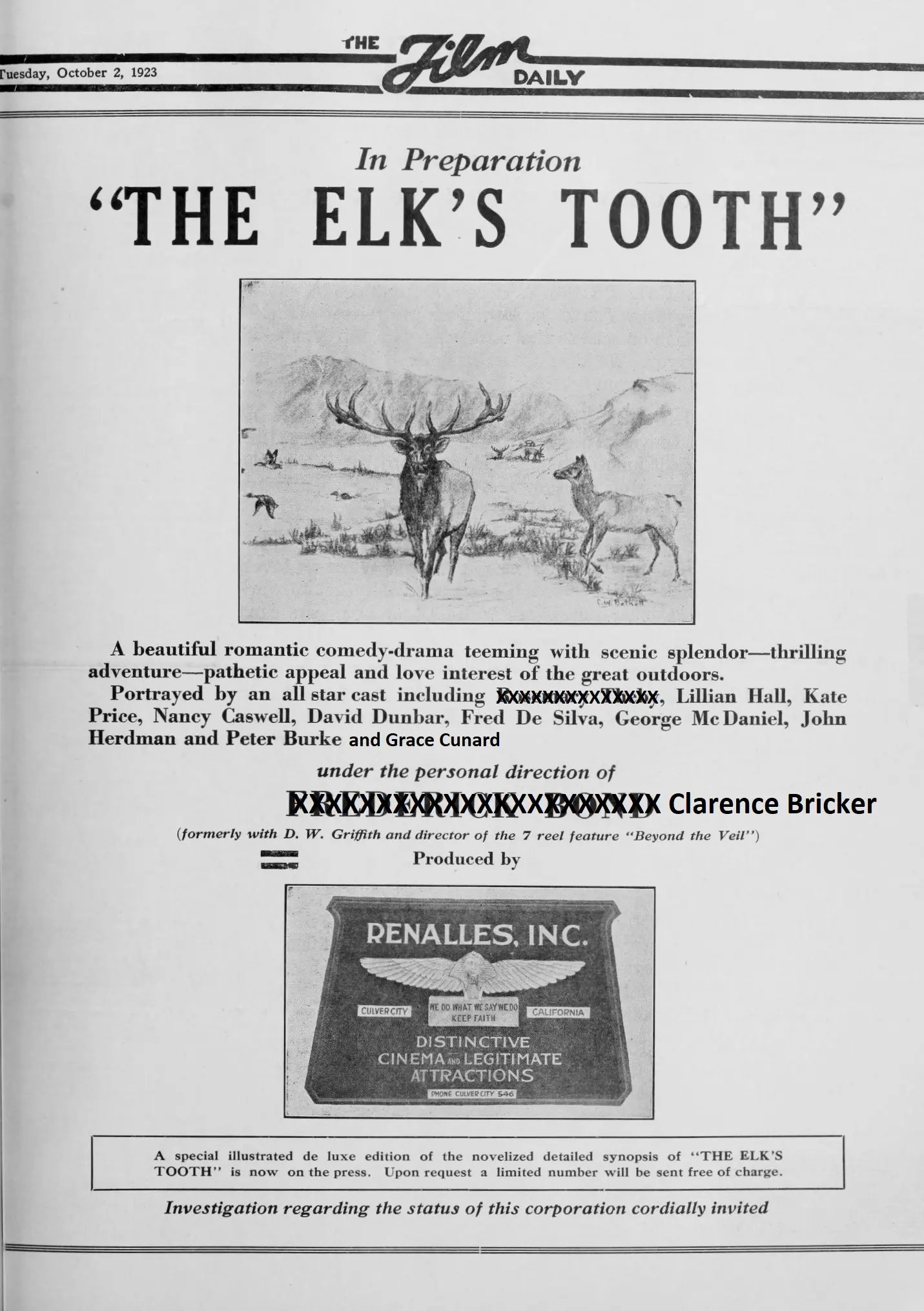 The Elk's Tooth