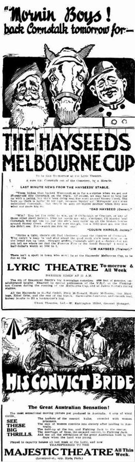 The Hayseeds' Melbourne Cup scene