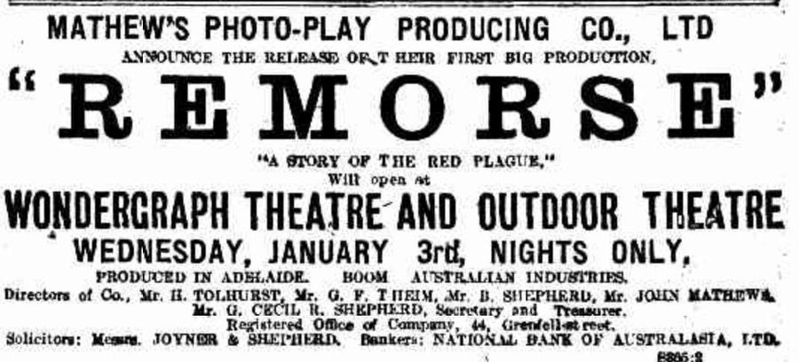 Remorse, a Story of the Red Plague scene