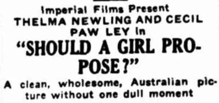 Should a Girl Propose?