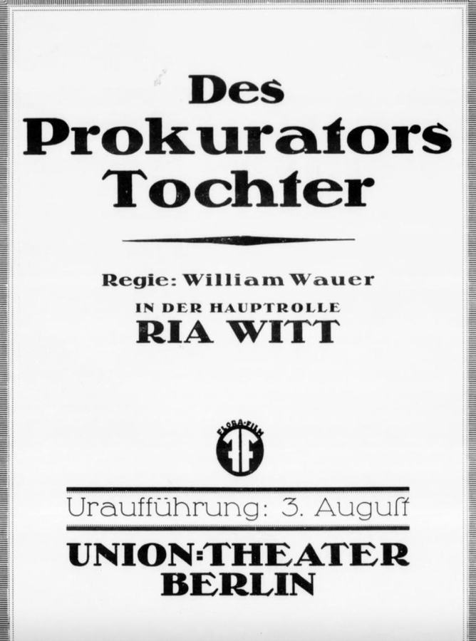 Des Prokurators Tochter scene